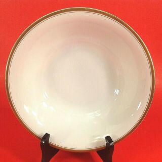 Silesia Double Gold Rim Serving Bowl Antique 9 3/8 " Wide 1900 - 1920 Ohme