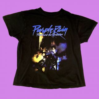 Prince Purple Rain T Shirt Large