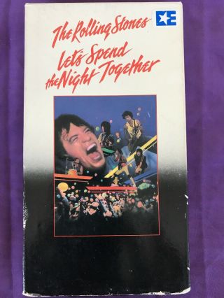 The Rolling Stones Let’s Spend The Night Together Vhs Live Concert 1983 Jagger