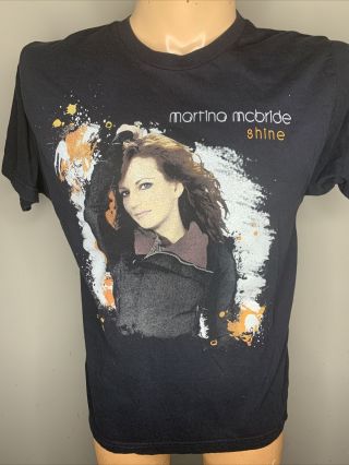 Vintage Martina Mcbride Shine Tour T Shirt 2009 Size Large