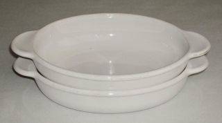 2 Corning Ware White Oval Grab It Dishes P - 14 - B