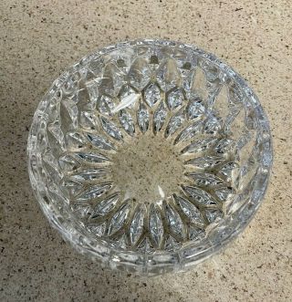 Vintage Full Lead Crystal Small Round Bowl Candy Dish - Clear