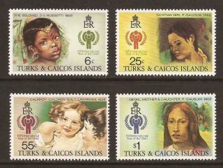 Turks And Caicos Islands 1979 Sg540/543 Year Of The Child Mnh (jb18030)
