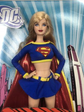 12” Mattel Barbie Doll Supergirl Silver Label Superman 2008 DC Comics NRFB 2