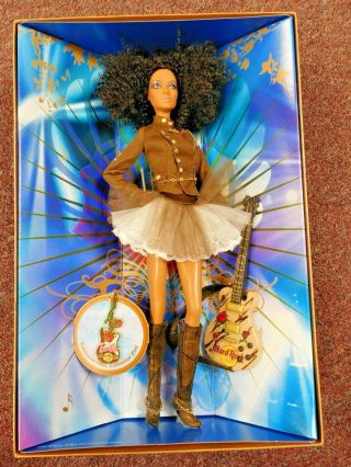 Hard Rock Cafe 2007 Barbie Doll Gold Label African American Barbie K7946 Nrfb
