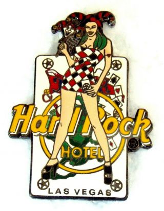 Hard Rock Hotel Las Vegas Sexy Joker Babe Playing Card Pin Le
