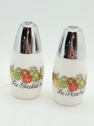 Vintage Corning Ware Spice Of Life Salt And Pepper Shakers 2