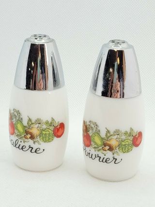 Vintage Corning Ware Spice Of Life Salt And Pepper Shakers 3