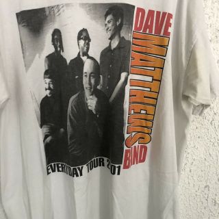 Dave Matthews Band Everyday 2001 Summer Concert Tour T - Shirt Xl Rare Vintage