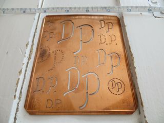 Monogram Stencil Copper Initials Letters Pattern Embroidery Dp Pd Embroidery
