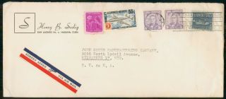 Mayfairstamps Habana Commercial 1955 Cover Air Mail Pair Wwm43905
