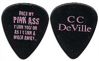 Poison Cc Deville 2006 Tour Does My Pink Ass Turn You On Rare Stage Guitar Pick