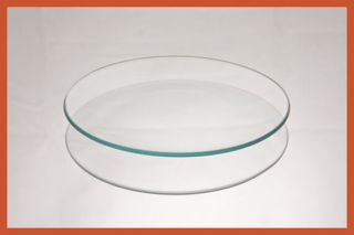 6 " Round Clear " Bent " Glass Plate 1/8