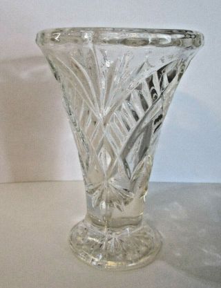10.  5cm Cut Glass Bud Vase