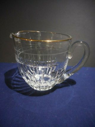 Hanover Gold Marquis Waterford Crystal Creamer Pitcher 3 3/8 "