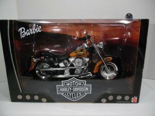 Barbie Harley Davidson Motorcycle Fat Boy Flame Paint 1/6 Figure 12 " Gi Joe
