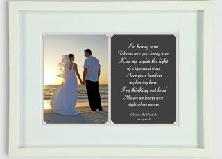 Personalised Photo Song Lyric Print Wedding First Dance Engagement - Gift Idea