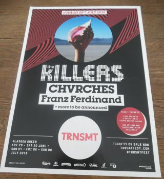 Chvrches,  The Killers - Live Music Show Promotional Tour Concert Gig Poster
