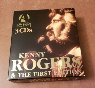 Kenny Rogers The First Edition 3 Cd Box Set Country Pop Discs Rare Booklet Ruby