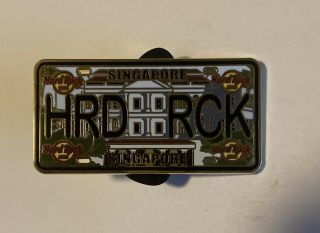 Hard Rock Cafe Singapore Singapore License Plate Series Pin