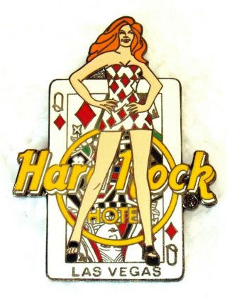 Hard Rock Hotel Las Vegas Sexy Diamonds Babe Playing Card Pin Le
