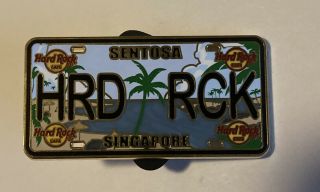 Hard Rock Cafe Sentosa Singapore License Plate Series Pin