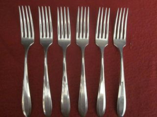6 Vintage Forks Oneida Community Plate " Patrician "