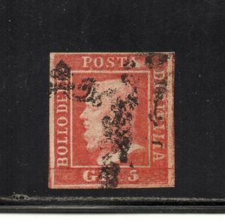 1859 Italy Sicily Sa 9e 5gr Rosa Vermiglio Cv $12000.  00