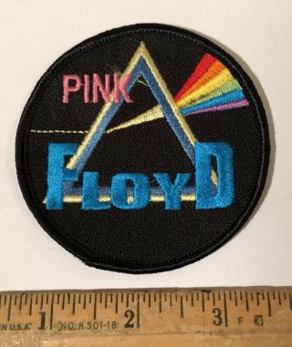 Vintage 1980s Pink Floyd Dark Side Of The Moon Logo Patch Rock Band Music