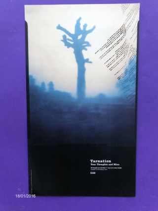 4ad Tarnation Your Thoughts And Mine 1997 Uk Promo Poster 24x14 " Indie