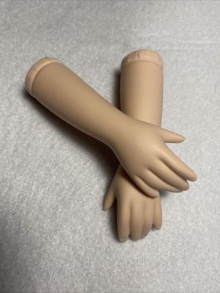 Vintage Doll Arms Hands Fingers Parts Restore Porcelain 4 1/4” For 18” Dolls