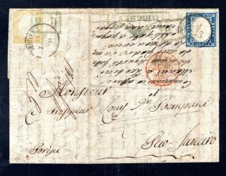 Modena To Rio Janeiro 1860 Folded Letter 3 Pages