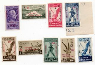 1941 Italy Occupation Of British East Africa Sa 1 - 9 Mnh $6700.  00