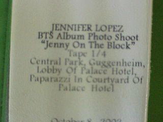 Jennifer Lopez Vhs Behind The Scenes Photo Shoot Nyc Jenny On The Block 10/2002