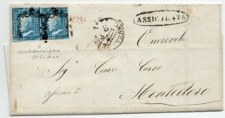 1859 Italy Sicily Cover Sa 6 Pair With Variety Cv $6700.  00 Wow