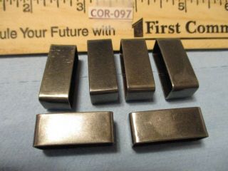 From Old Saddle Shop 6 Antique Silver Buckle Keepers