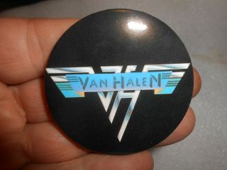 Vintage 1980s Van Halen Tour Pinback Button 2 1/4 "