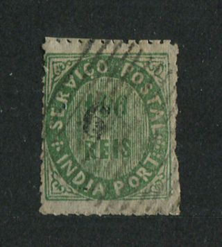 Portuguese India Portugal 1883 Native 125d Iib 6r/100r,  Certificate,  Fvf