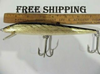 Vintage Rebel Fishing Minnow Lures,  7” 1.  5 Oz 2x Treble Hooks