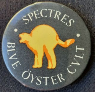Blue Oyster Cult Vintage Button Badge 45mm 1977 Spectres 70s