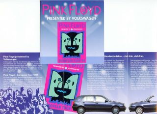 Pink Floyd - Presented By Volkswagen - Tour Leaflet 1994