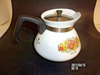 Vintage Corning Ware 6 Cup Tea Pot P - 104 