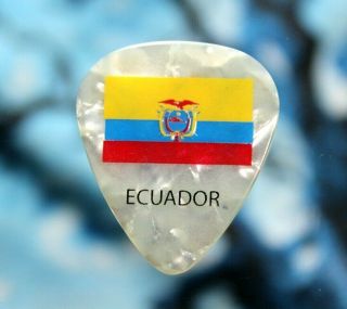 Aerosmith // Joe Perry 2011 Ecuador Concert Tour Guitar Pick // White Marble