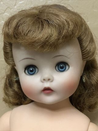 Vintage Kelly Madame Alexander 20” Toddler Baby Doll 1950s Pet Smoke