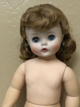 Vintage Kelly Madame Alexander 20” toddler baby doll 1950s pet smoke 3