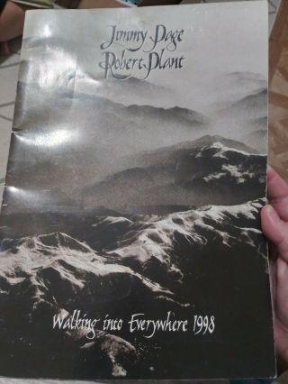 Robert Plant & Jimmy Page Walking Into Everywhere 1998 Tour Program Led Zeppelin