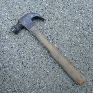Antique Falls City Claw Hammer 1 Lb 6 Oz Total Weight Old Worn Handle