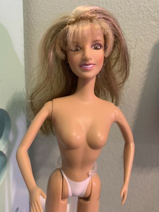 Vintage 90s Britney Spears Barbie 1999 Pa Doll Play Along Hair Celebrity