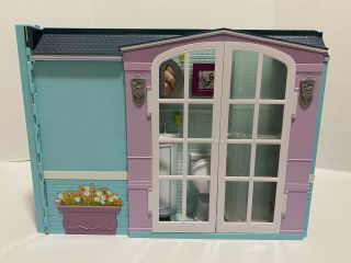 2007 Barbie My House Folding Fold Up Dollhouse Playset Kitchen Bath Diorama