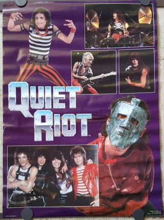 Quiet Riot 1984 Poster / 20 X 27 " Approx.